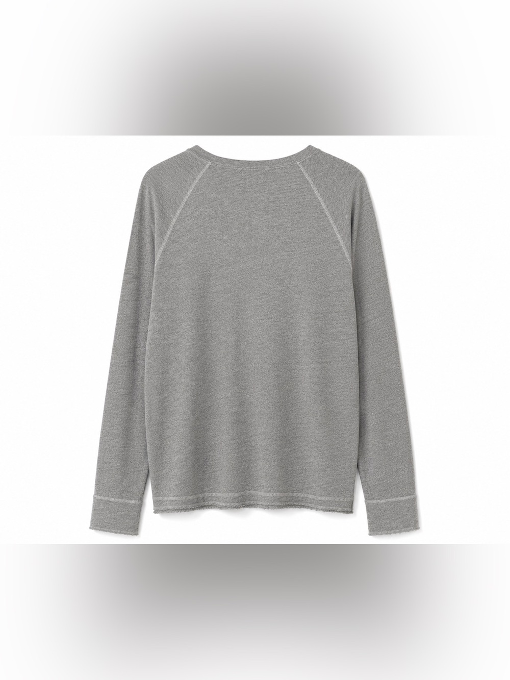 Velvet by Graham & Spencer Gray Lightweight Raw Hem Pullover Top Size S - Picture 3 of 4